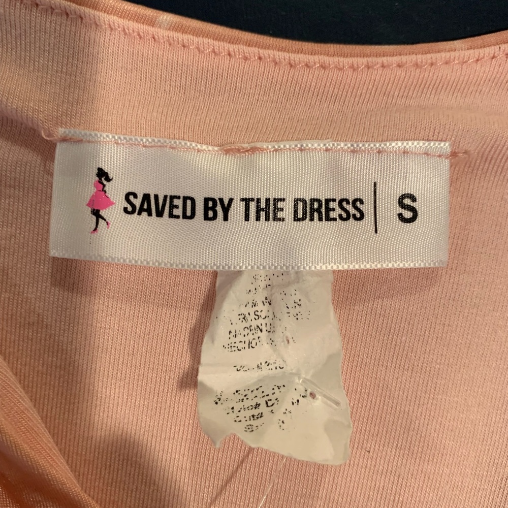 “Saved by the Dress” floral hi-low stretch dress, size small - Picture 6 of 6